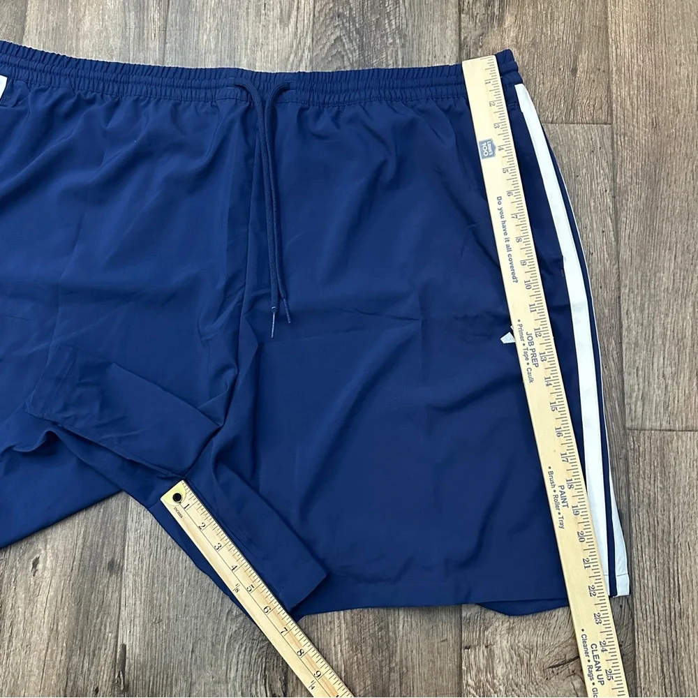 Adidas Multi Sport 3 Stripes Shorts Men’s Size 4XLT Dark Blue White